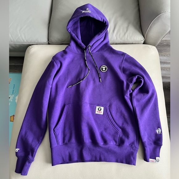 NWT - AAPE by A Bathing Ape (BAPE) Small Logo Hoodie - Men S / Women M - Picture 2 of 9